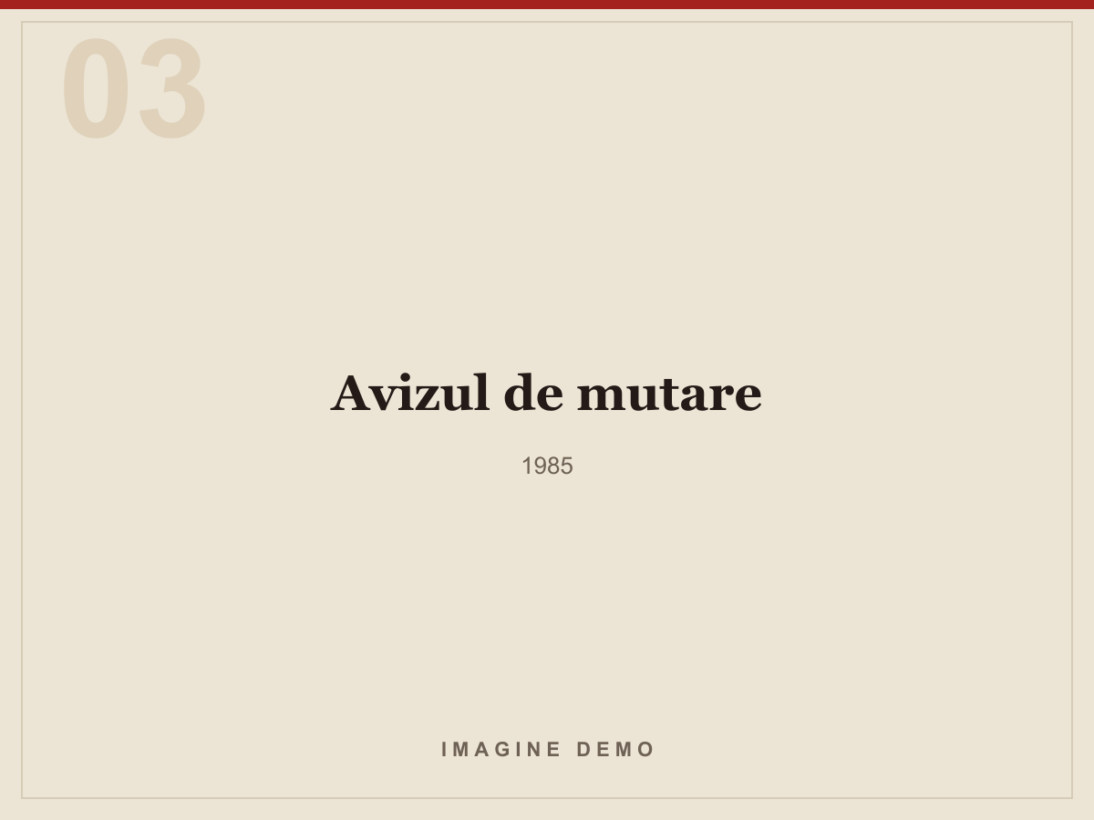 Avizul de mutare